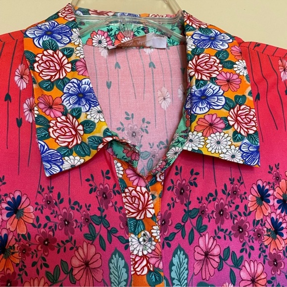 NEW Johnny Was Rainbow Midi Shirt Dress - Picture 13 of 15